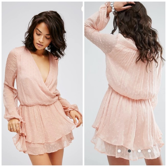 Free People Dresses & Skirts - Free People Daliah Wrap Mini Dress
